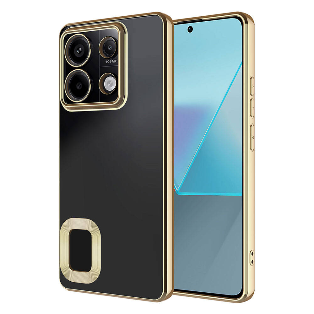 Xiaomi Redmi Note 13 4G Uyumlu Kılıf Kamera Korumalı Logo Gösteren Zore Omega Kapak