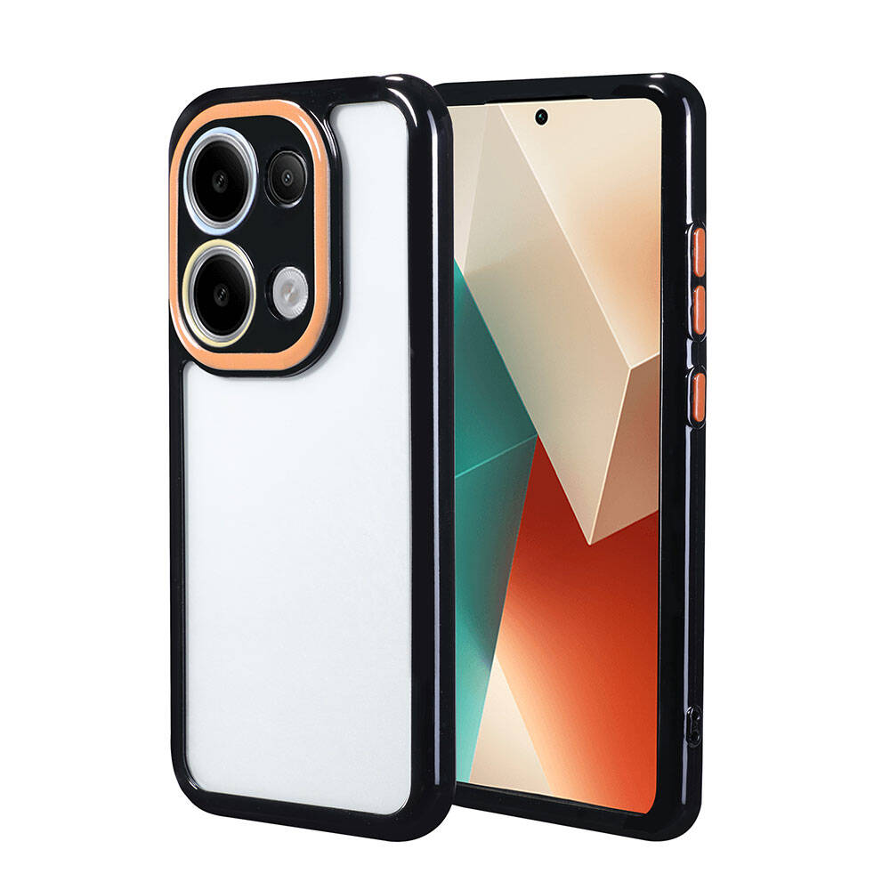 Xiaomi Redmi Note 13 4G Uyumlu Kılıf Kamera Korumalı Renkli Kenar ve Çerçeve Tasarımlı Zore Vitamin Kapak