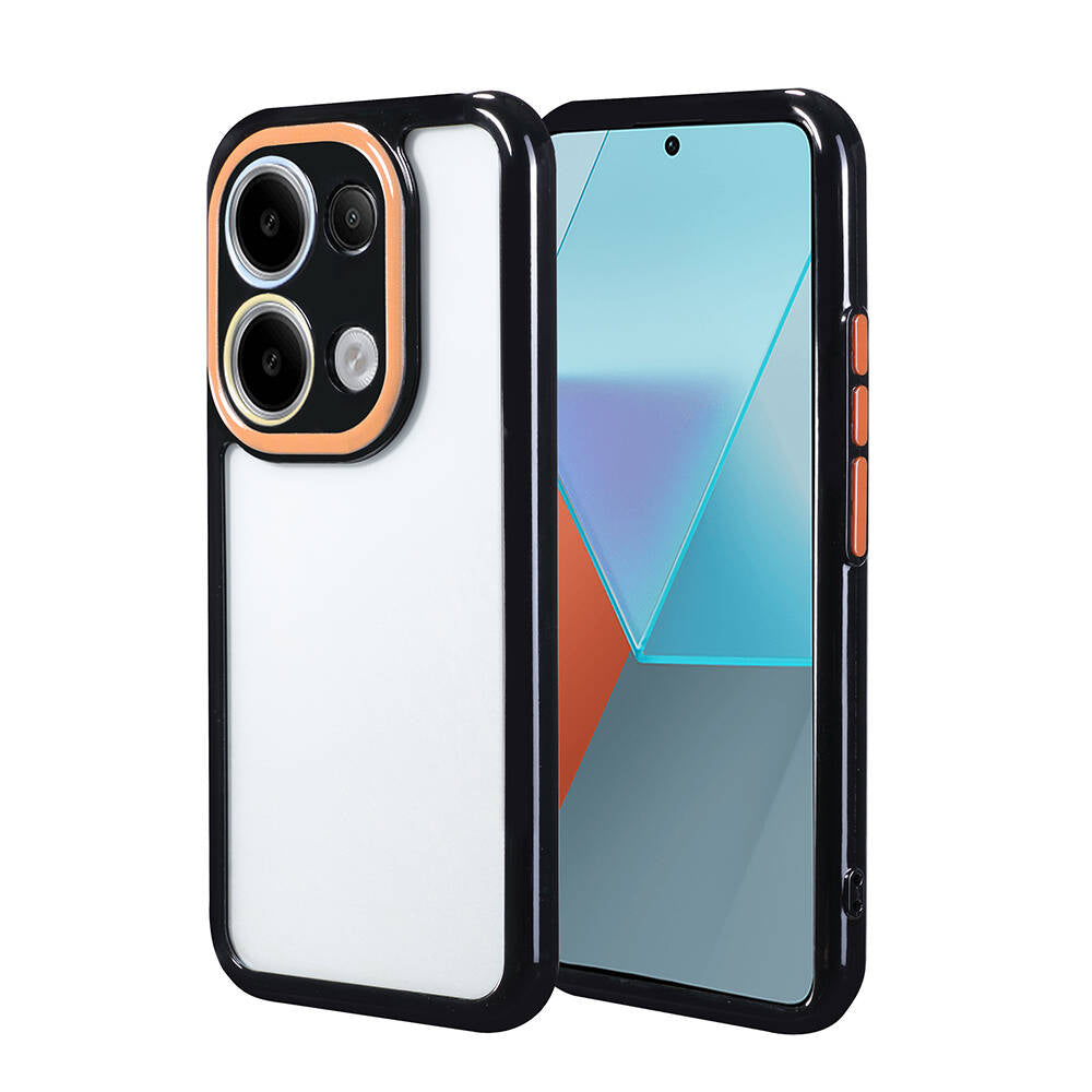 Xiaomi Redmi Note 13 Pro 4G Uyumlu Kılıf Kamera Korumalı Renkli Kenar ve Çerçeve Tasarımlı Zore Vitamin Kapak