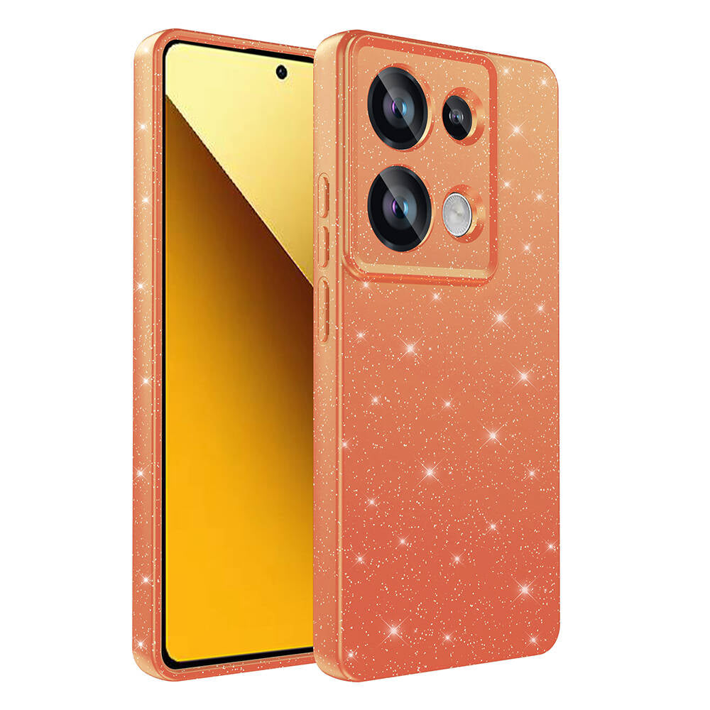 Xiaomi Redmi Note 13 Pro 4G Uyumlu Kılıf Kamera Korumalı Simli Lüks Zore Koton Kapak