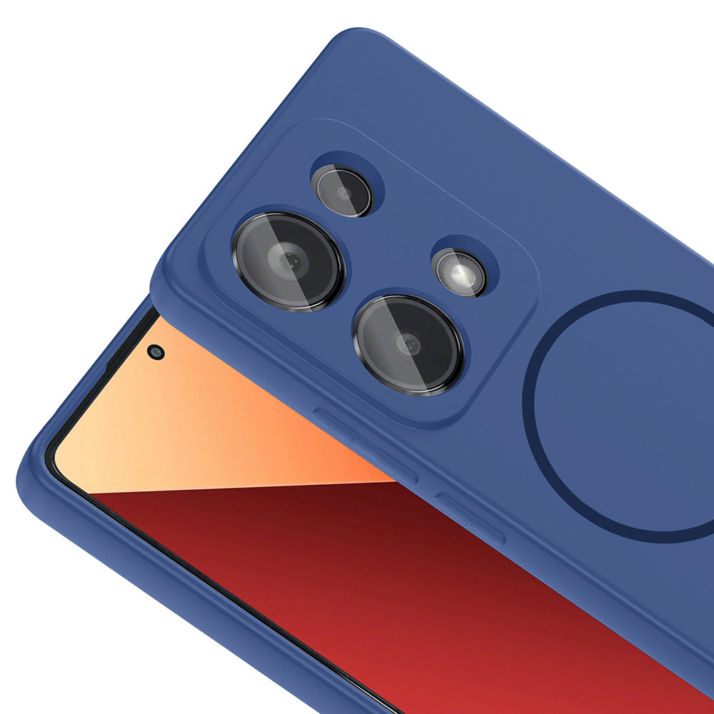 Xiaomi Redmi Note 13 Pro 4G Uyumlu Kılıf M-safe Şarj Özellikli Zore Meta Kapak