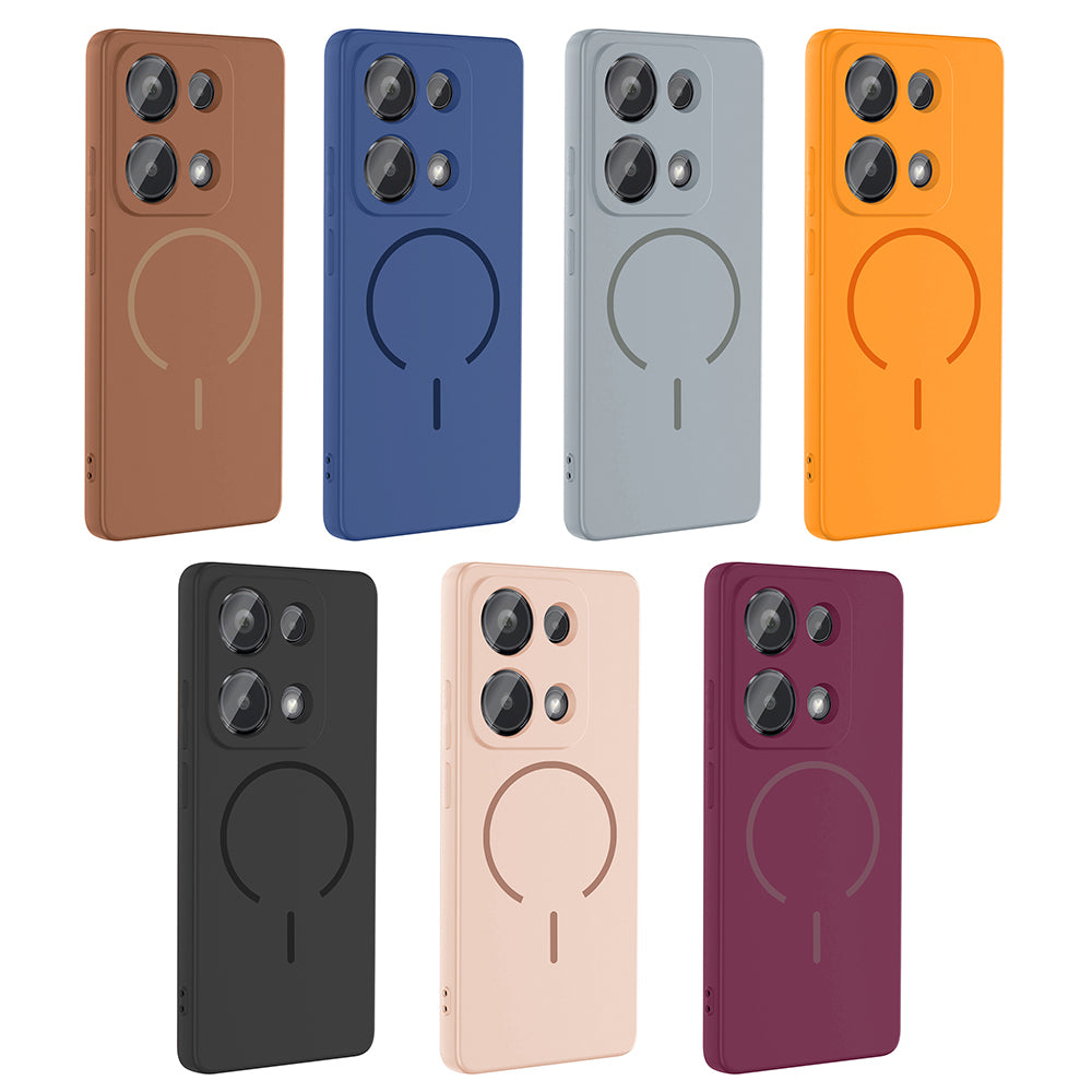 Xiaomi Redmi Note 13 Pro 4G Uyumlu Kılıf M-safe Şarj Özellikli Zore Meta Kapak