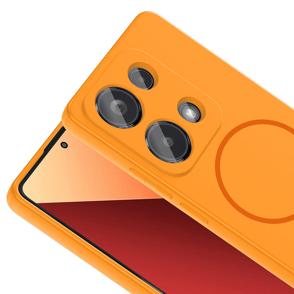 Xiaomi Redmi Note 13 Pro 4G Uyumlu Kılıf M-safe Şarj Özellikli Zore Meta Kapak