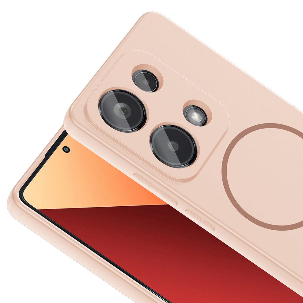 Xiaomi Redmi Note 13 Pro 4G Uyumlu Kılıf M-safe Şarj Özellikli Zore Meta Kapak