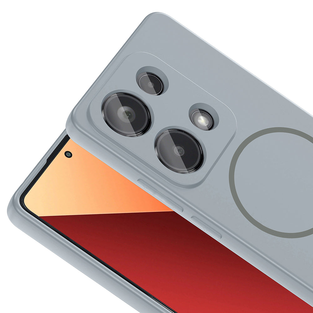 Xiaomi Redmi Note 13 Pro 4G Uyumlu Kılıf M-safe Şarj Özellikli Zore Meta Kapak