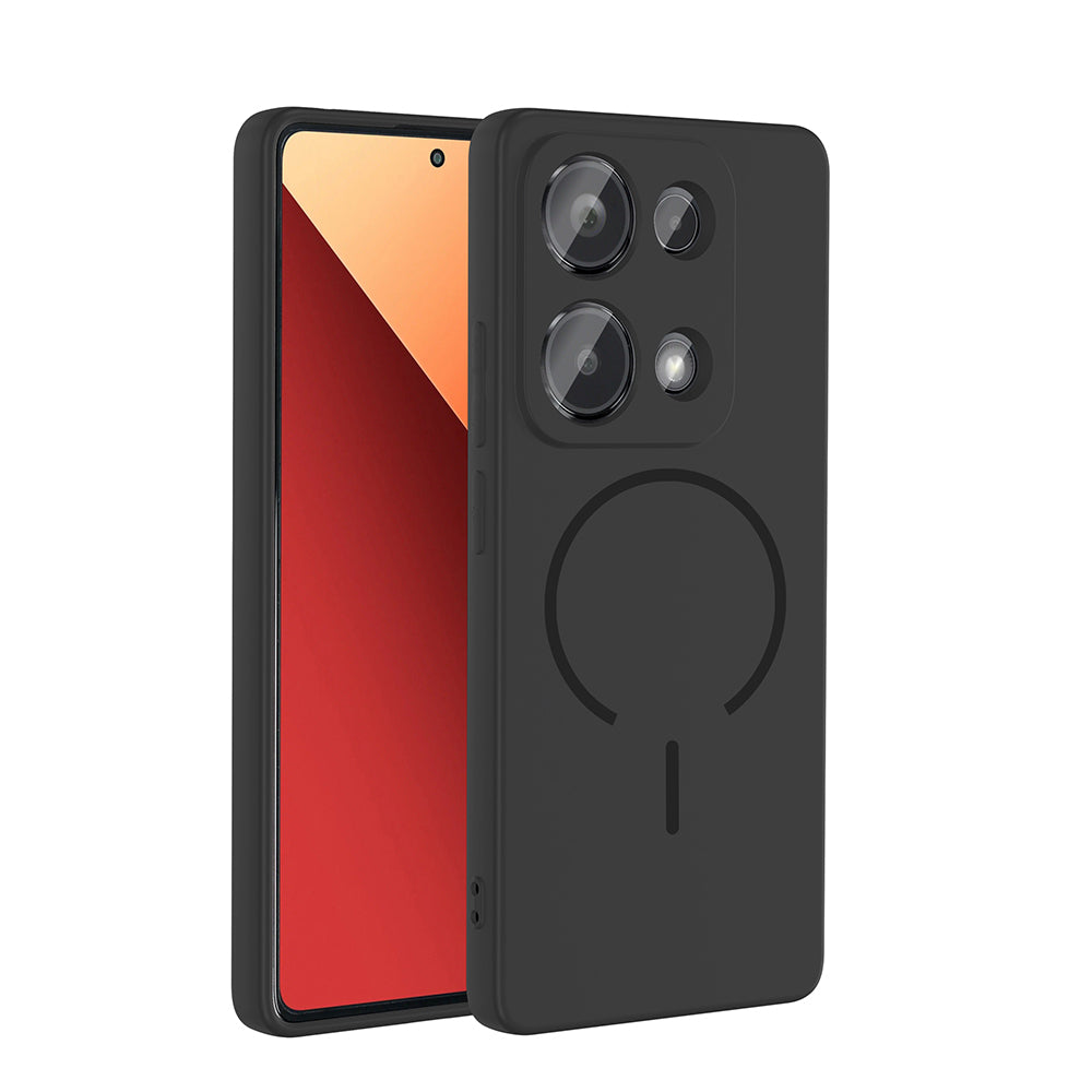 Xiaomi Redmi Note 13 Pro 4G Uyumlu Kılıf M-safe Şarj Özellikli Zore Meta Kapak