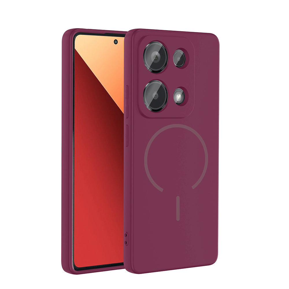 Xiaomi Redmi Note 13 Pro 4G Uyumlu Kılıf M-safe Şarj Özellikli Zore Meta Kapak