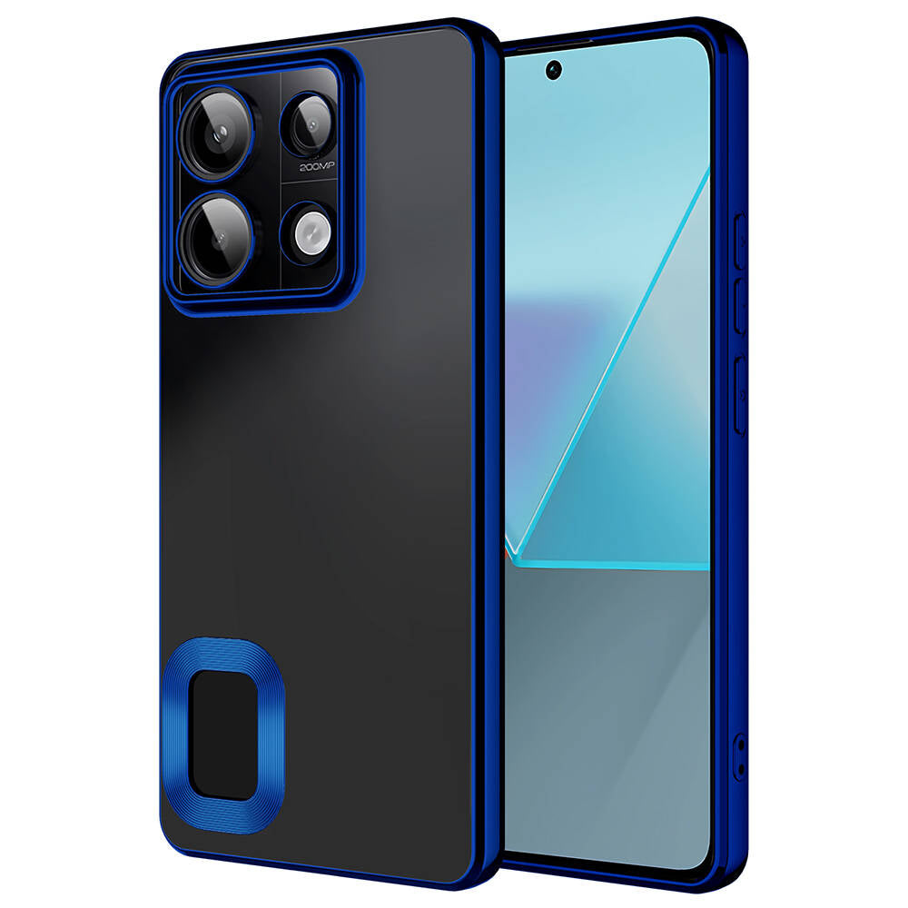 Xiaomi Redmi Note 13 Pro 5G Uyumlu Kılıf Kamera Korumalı Logo Gösteren Zore Omega Kapak