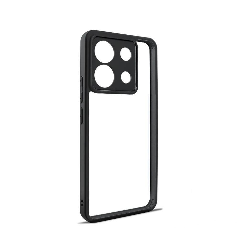 Xiaomi Redmi Note 13 Pro 5G Uyumlu Kılıf Kamera Korumalı Şeffaf Arka Yüzey Zore New Roll Kapak