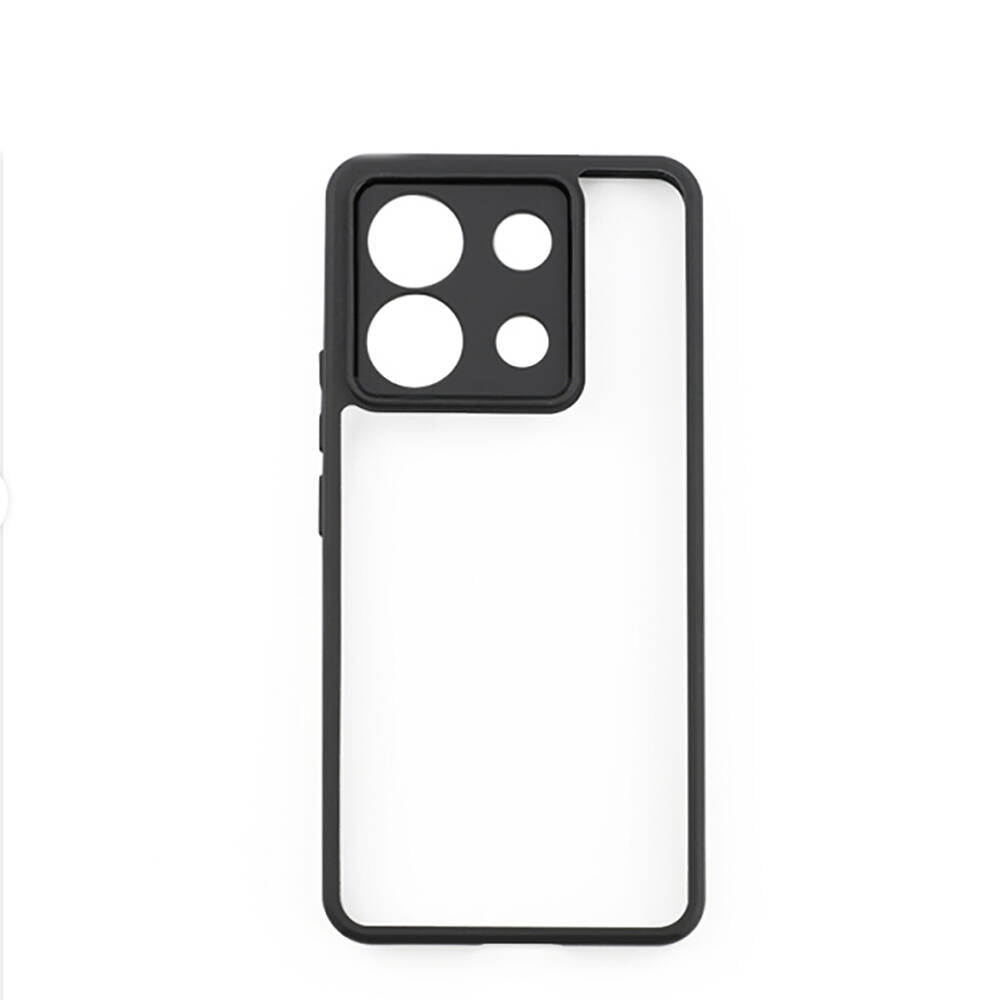 Xiaomi Redmi Note 13 Pro 5G Uyumlu Kılıf Kamera Korumalı Şeffaf Arka Yüzey Zore New Roll Kapak