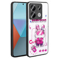 Xiaomi Redmi Note 13 Pro 5G Uyumlu Kılıf Parlayan Kabartmalı İkonik Figürlü Zore Amas Silikon Kapak