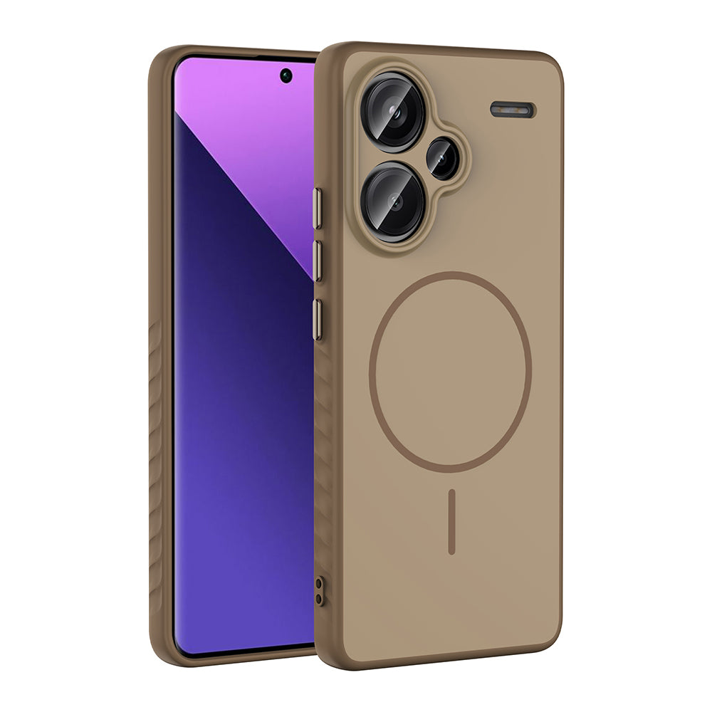 Xiaomi Redmi Note 13 Pro Plus 5G Uyumlu Kılıf M-safe Şarj Özellikli Zore Tea Kapak