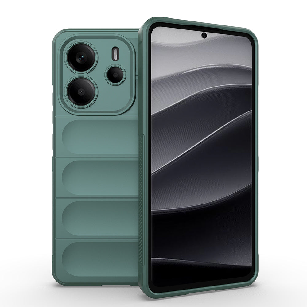 Xiaomi Redmi Note 14 4G Uyumlu Kılıf Esnek TPU Oyuklu Arka Yüzey Tasarımlı Zore Etnik Silikon Kapak