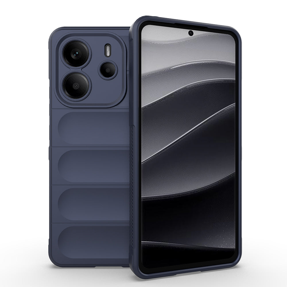 Xiaomi Redmi Note 14 4G Uyumlu Kılıf Esnek TPU Oyuklu Arka Yüzey Tasarımlı Zore Etnik Silikon Kapak