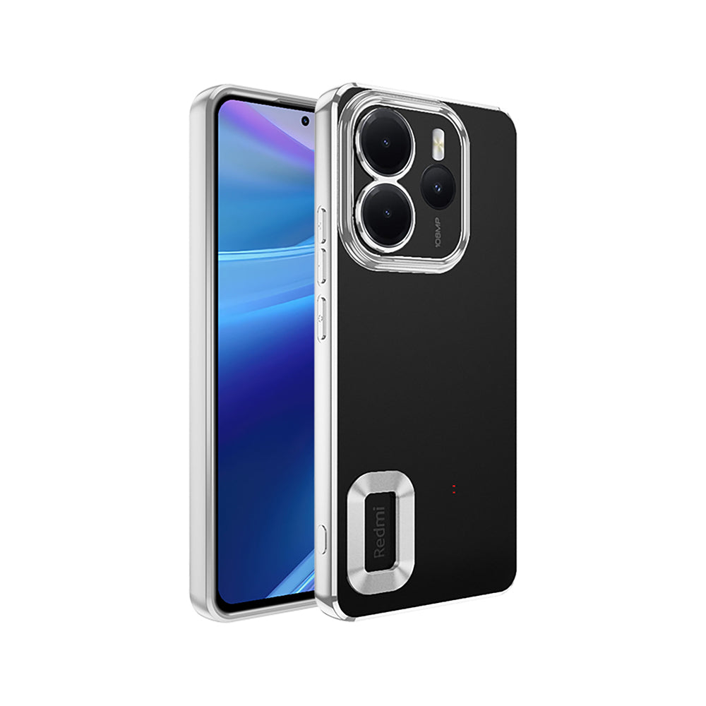 Xiaomi Redmi Note 14 4G Uyumlu Kılıf Kamera Korumalı Logo Gösteren Zore Omega Kapak