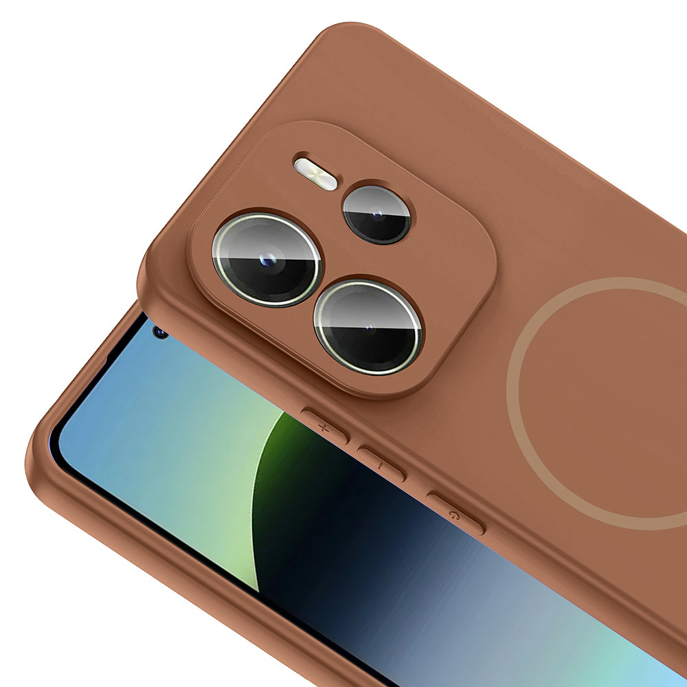 Xiaomi Redmi Note 14 4G Uyumlu Kılıf M-safe Şarj Özellikli Zore Meta Kapak