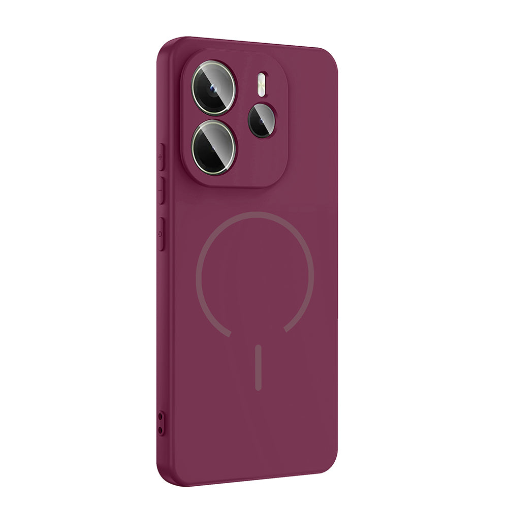 Xiaomi Redmi Note 14 4G Uyumlu Kılıf M-safe Şarj Özellikli Zore Meta Kapak