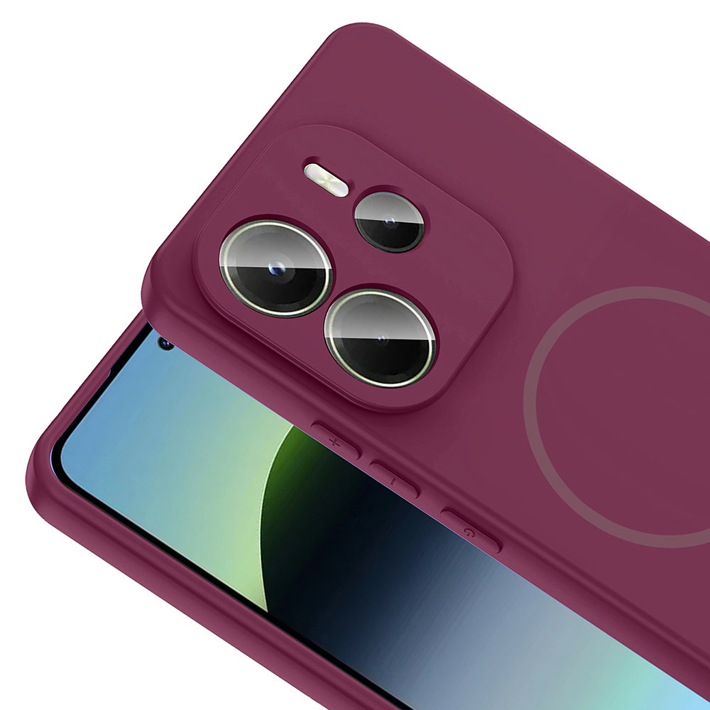 Xiaomi Redmi Note 14 4G Uyumlu Kılıf M-safe Şarj Özellikli Zore Meta Kapak