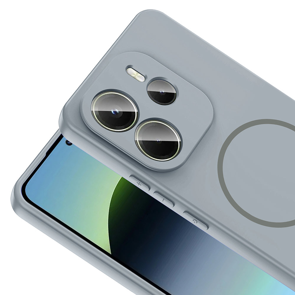 Xiaomi Redmi Note 14 4G Uyumlu Kılıf M-safe Şarj Özellikli Zore Meta Kapak