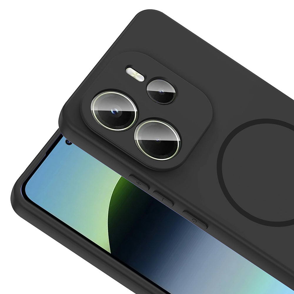 Xiaomi Redmi Note 14 4G Uyumlu Kılıf M-safe Şarj Özellikli Zore Meta Kapak