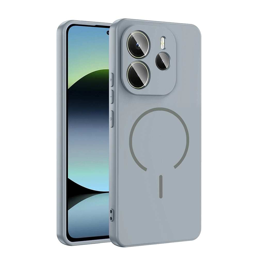 Xiaomi Redmi Note 14 4G Uyumlu Kılıf M-safe Şarj Özellikli Zore Meta Kapak