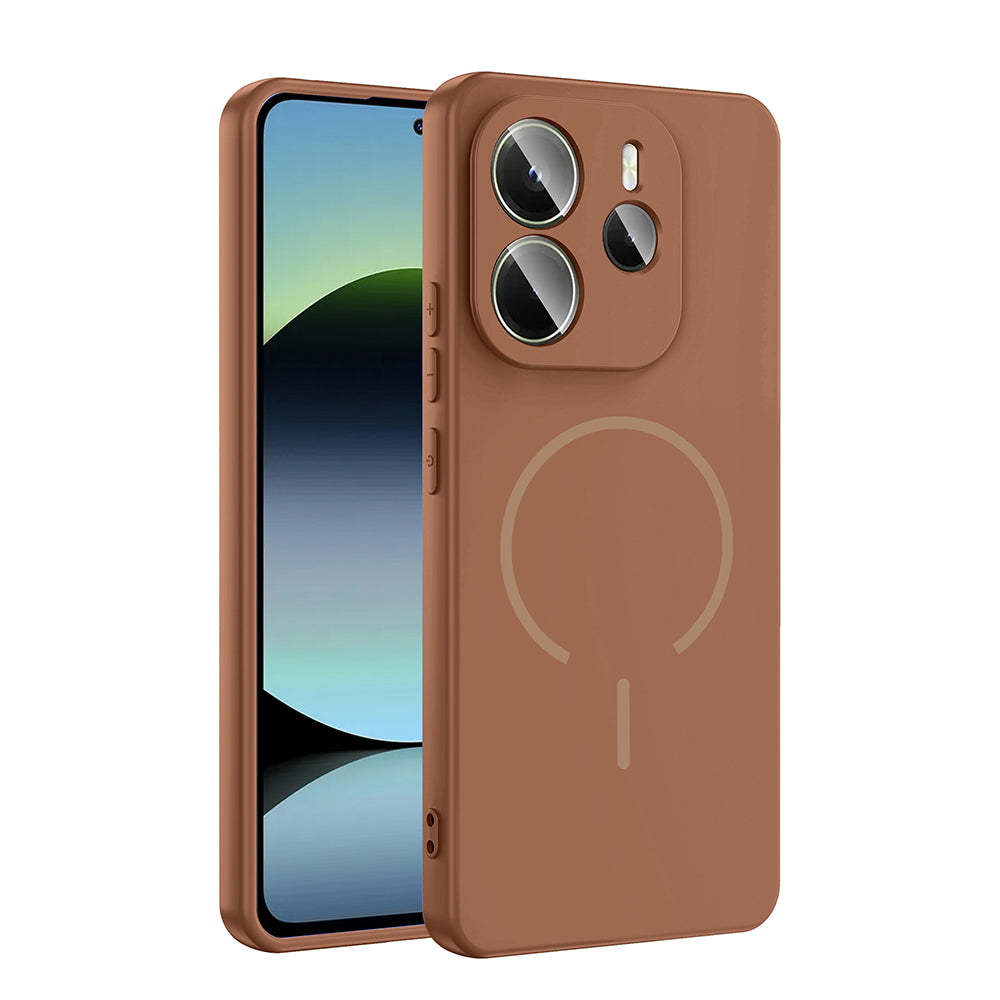 Xiaomi Redmi Note 14 4G Uyumlu Kılıf M-safe Şarj Özellikli Zore Meta Kapak