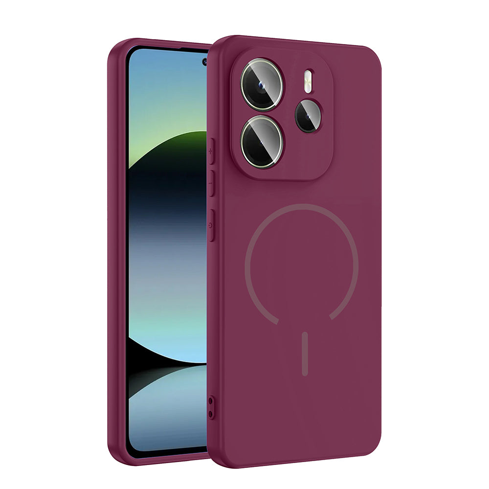 Xiaomi Redmi Note 14 4G Uyumlu Kılıf M-safe Şarj Özellikli Zore Meta Kapak