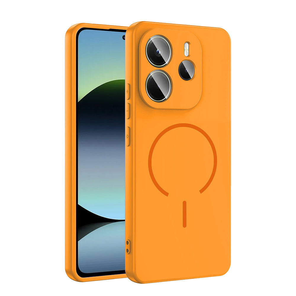 Xiaomi Redmi Note 14 4G Uyumlu Kılıf M-safe Şarj Özellikli Zore Meta Kapak