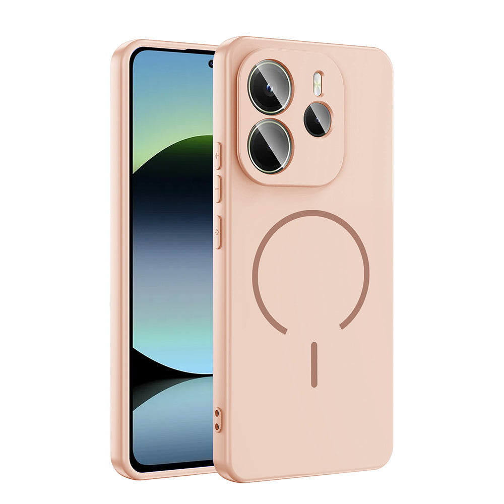 Xiaomi Redmi Note 14 4G Uyumlu Kılıf M-safe Şarj Özellikli Zore Meta Kapak