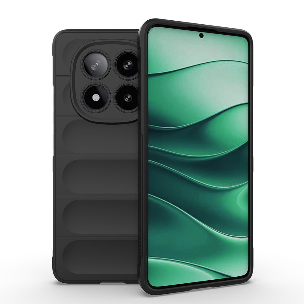Xiaomi Redmi Note 14 5G Uyumlu Kılıf Esnek TPU Oyuklu Arka Yüzey Tasarımlı Zore Etnik Silikon Kapak
