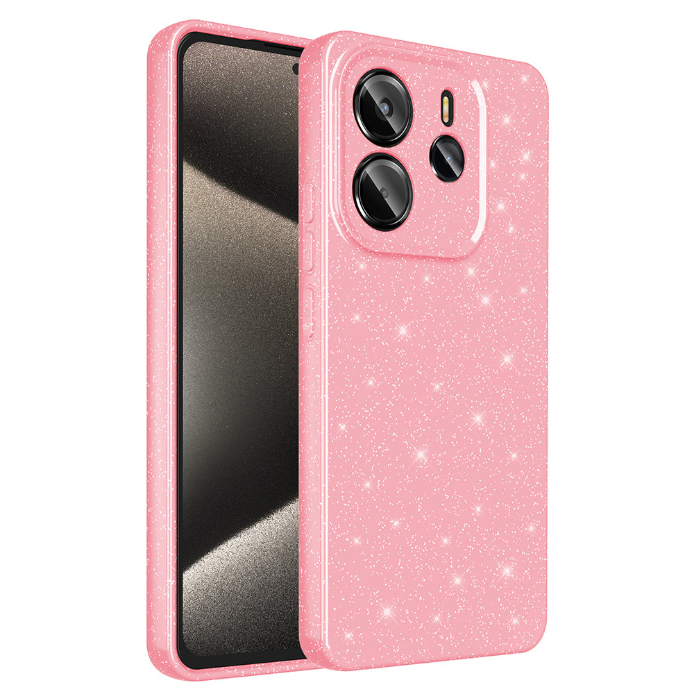 Xiaomi Redmi Note 14 5G Uyumlu Kılıf Kamera Korumalı Simli Lüks Zore Koton Kapak