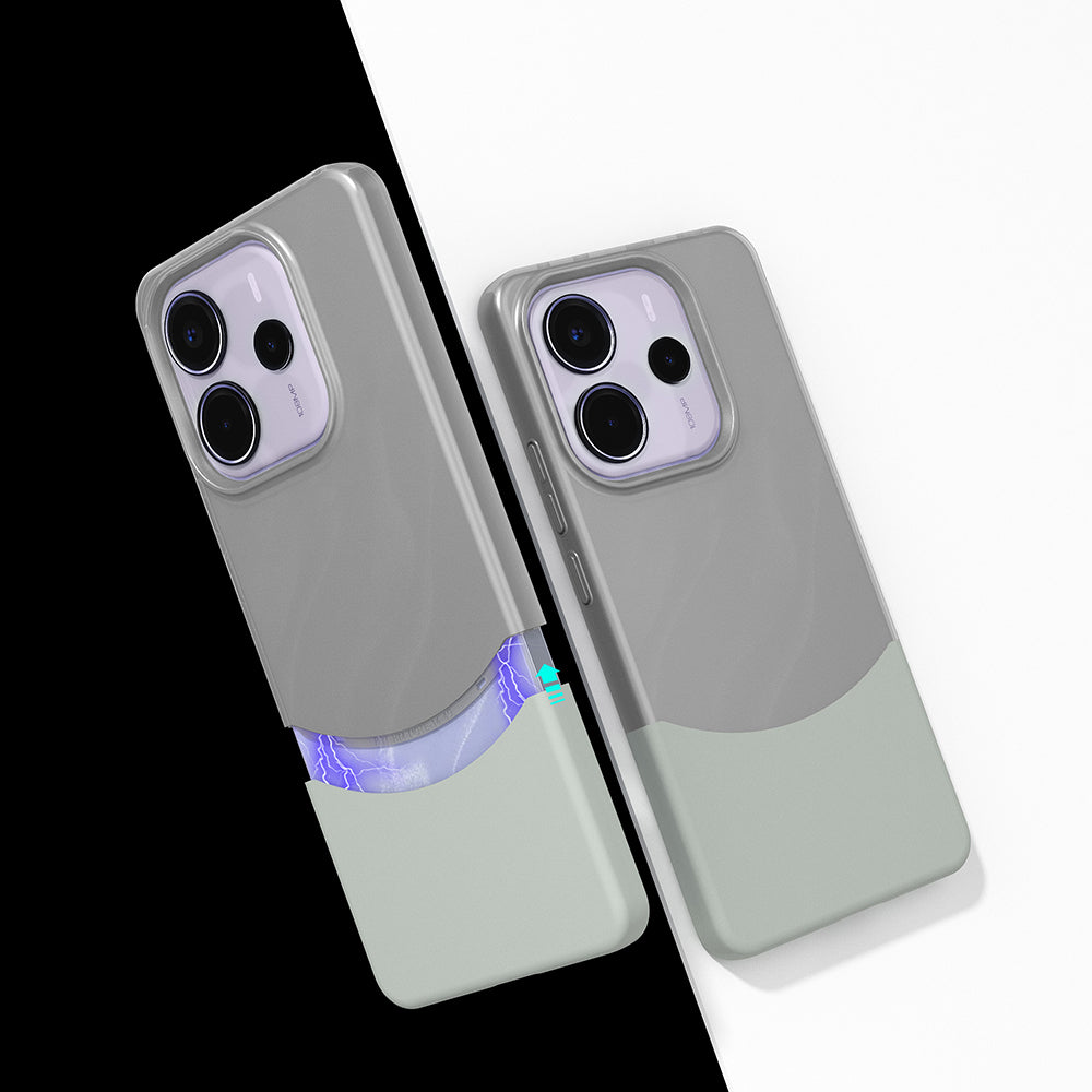 Xiaomi Redmi Note 14 5G Uyumlu Kılıf Mıknatıslı Zore Duble Kapak