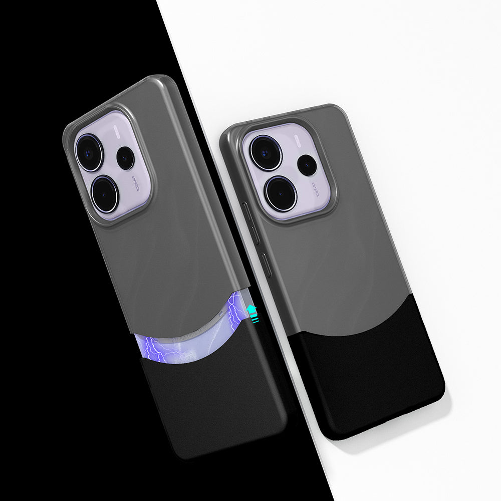 Xiaomi Redmi Note 14 5G Uyumlu Kılıf Mıknatıslı Zore Duble Kapak
