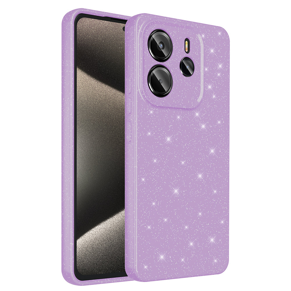 Xiaomi Redmi Note 14 Uyumlu Kılıf Kamera Korumalı Simli Lüks Zore Koton Kapak