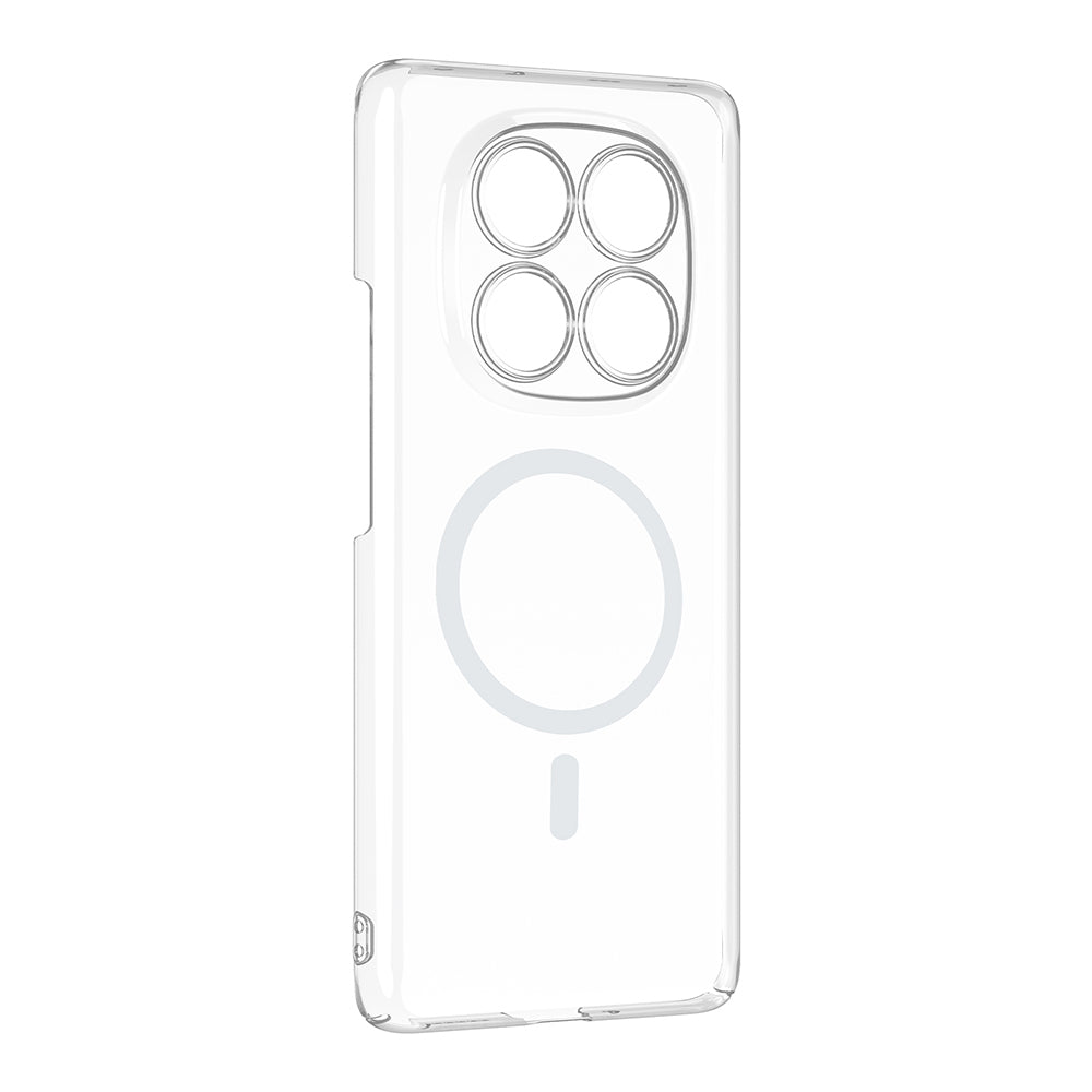 Xiaomi Redmi Note 14 Pro 4G Kamera Korumalı M-Safe Şarj Özellikli Şeffaf Zore London Sert PC Kapak