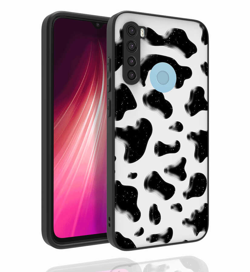 Xiaomi Redmi Note 8 Uyumlu Kılıf Desenli Kamera Korumalı Parlak Zore Nora Kapak