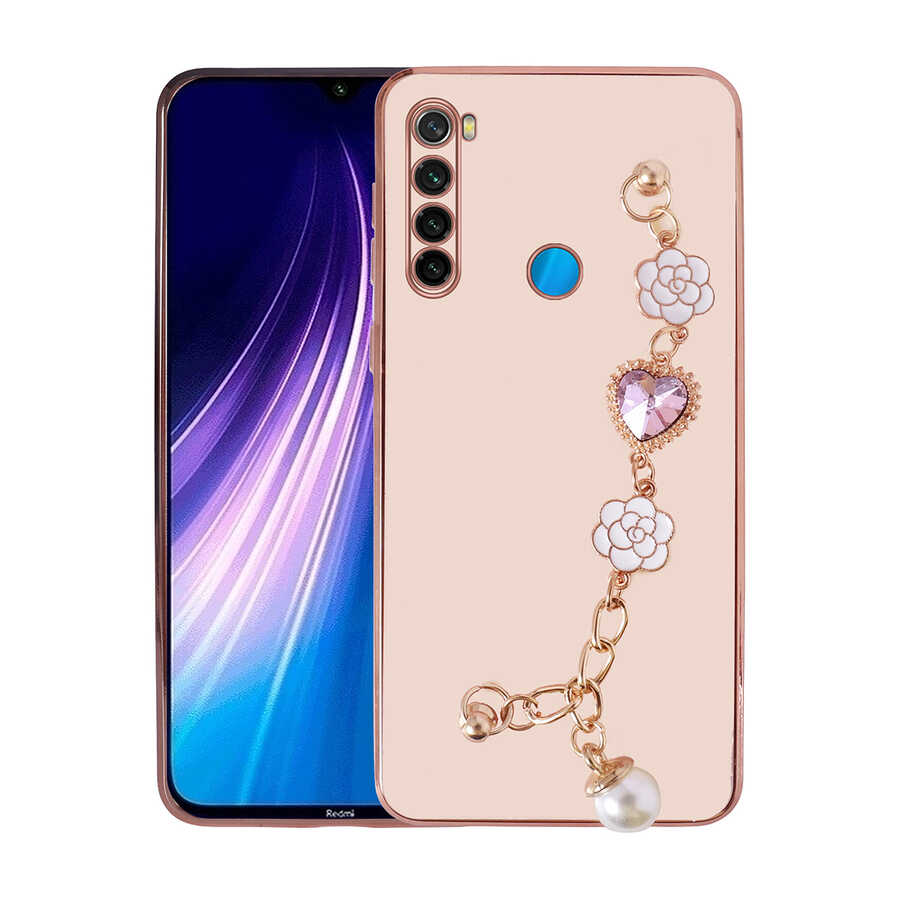 Xiaomi Redmi Note 8 Uyumlu Kılıf El Tutamaçlı Kamera Korumalı Zore Taka Silikon Kapak