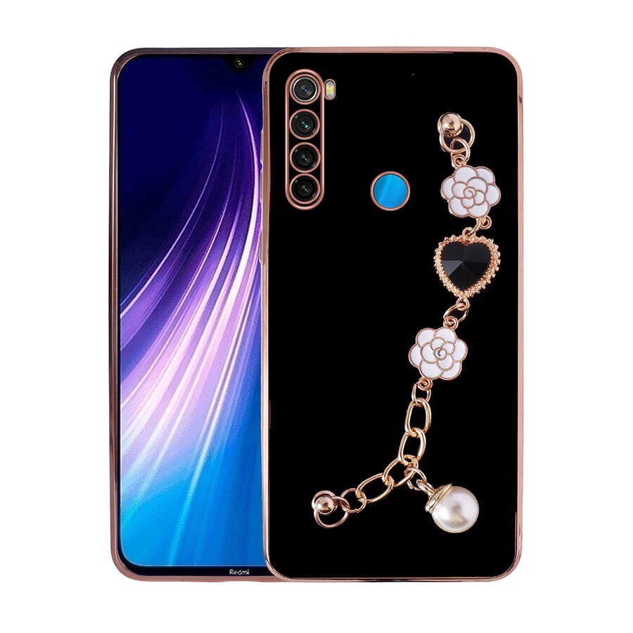 Xiaomi Redmi Note 8 Uyumlu Kılıf El Tutamaçlı Kamera Korumalı Zore Taka Silikon Kapak
