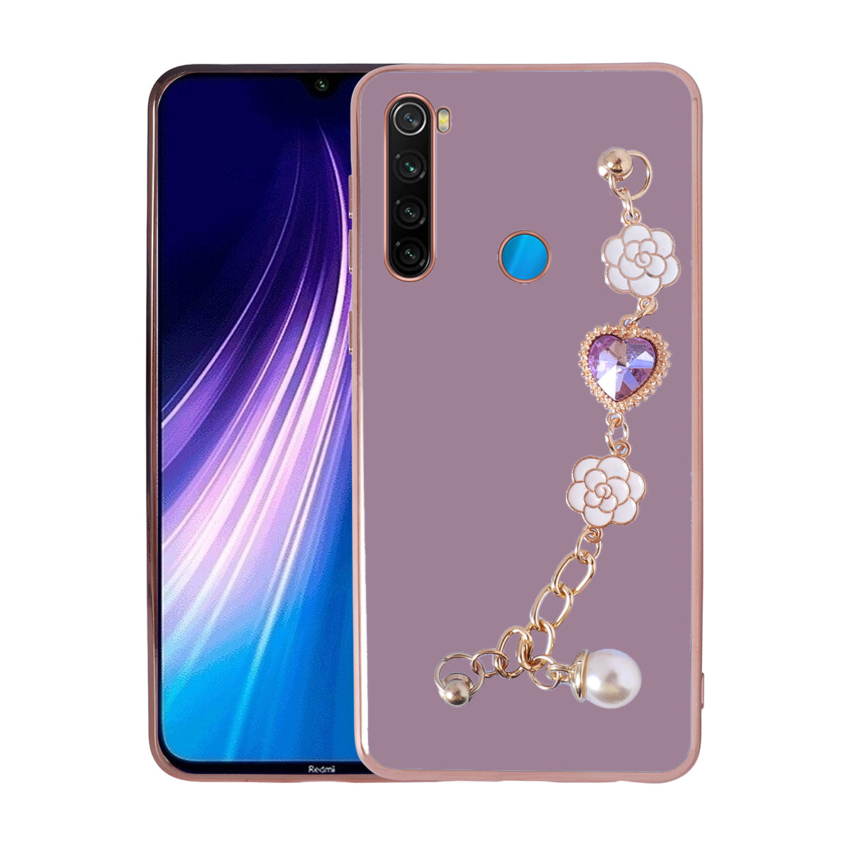 Xiaomi Redmi Note 8 Uyumlu Kılıf El Tutamaçlı Kamera Korumalı Zore Taka Silikon Kapak