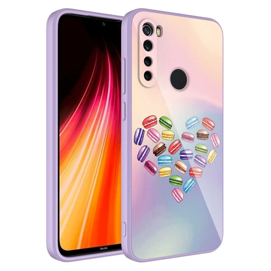 Xiaomi Redmi Note 8 Uyumlu Kılıf Kamera Korumalı Desenli Sert Silikon Zore Epoksi Kapak