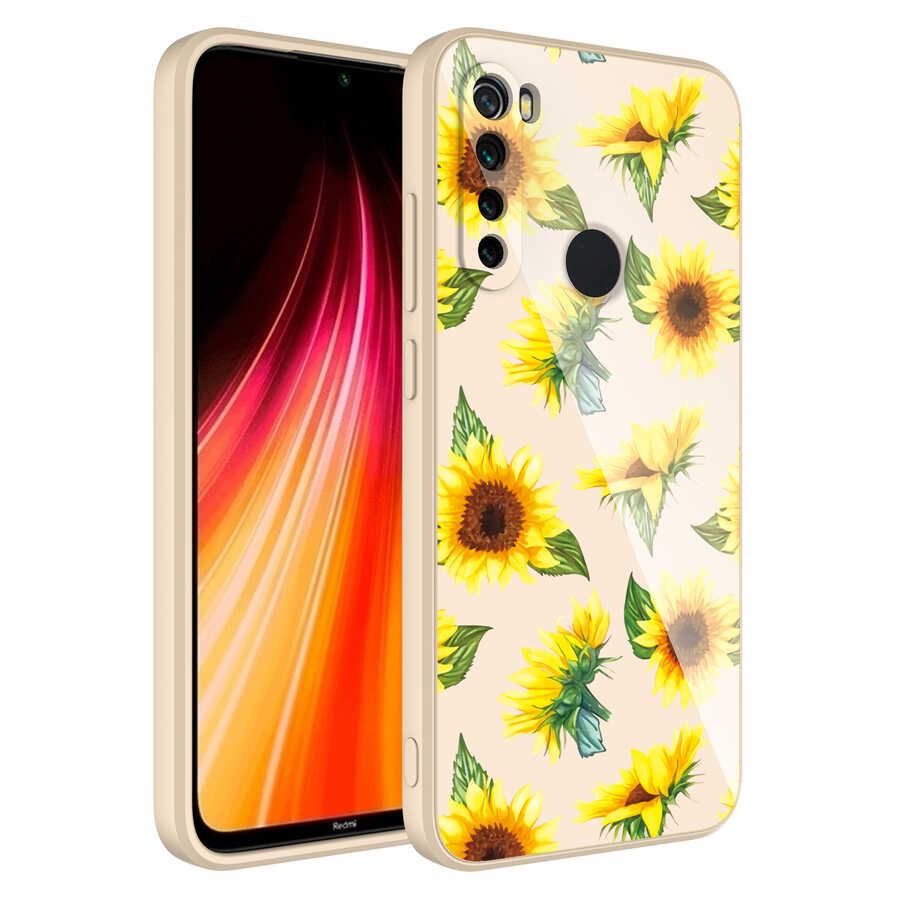 Xiaomi Redmi Note 8 Uyumlu Kılıf Kamera Korumalı Desenli Sert Silikon Zore Epoksi Kapak