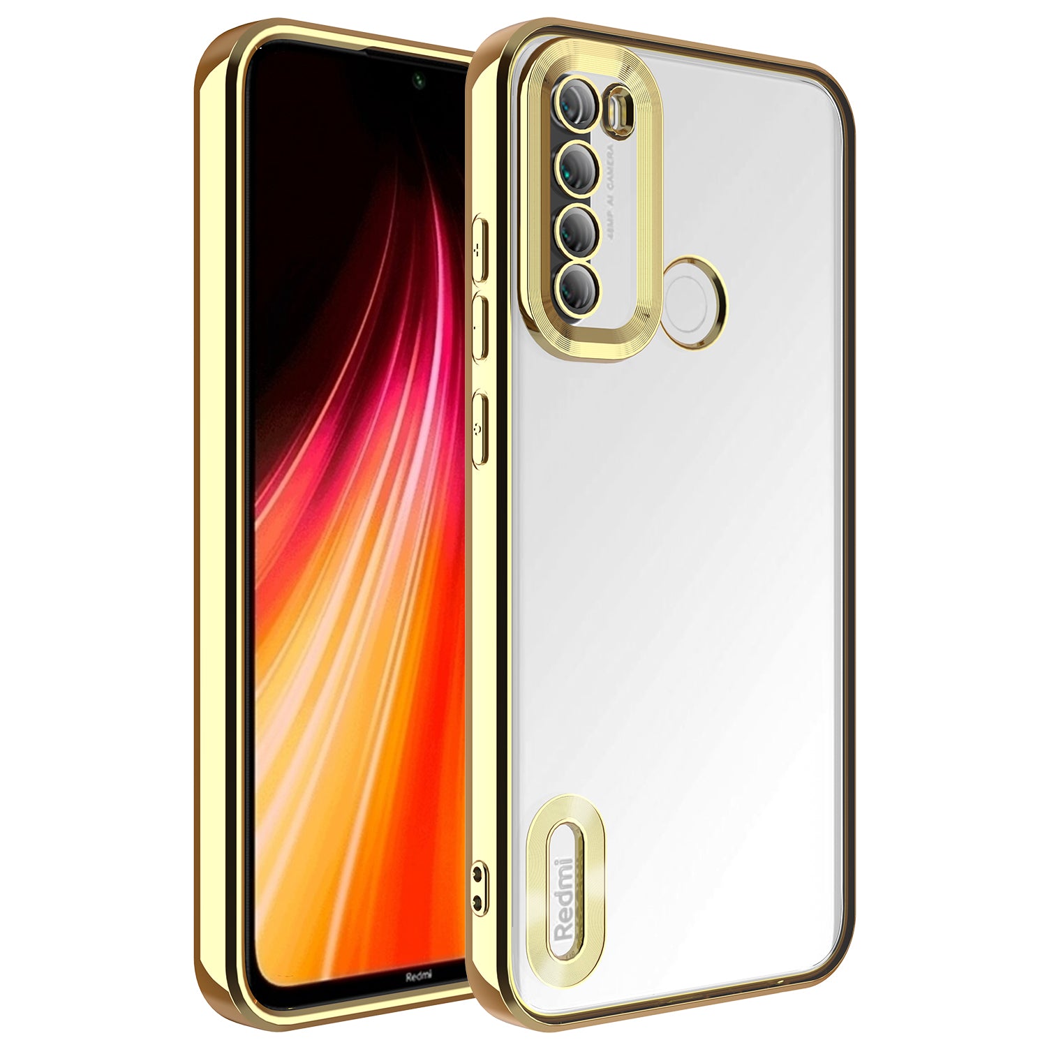 Xiaomi Redmi Note 8 Uyumlu Kılıf Kamera Korumalı Logo Gösteren Zore Omega Kapak