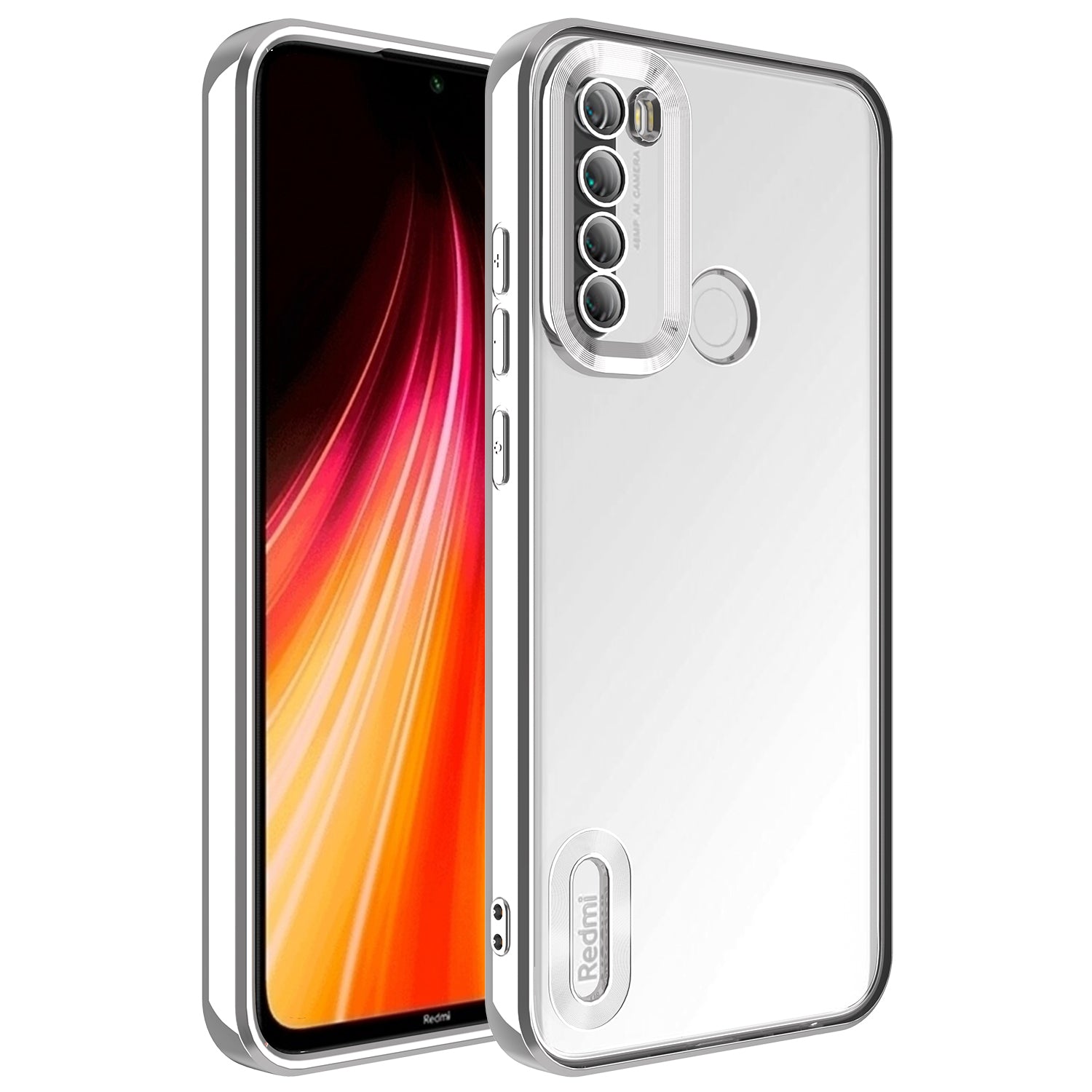 Xiaomi Redmi Note 8 Uyumlu Kılıf Kamera Korumalı Logo Gösteren Zore Omega Kapak