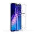 Xiaomi Redmi Note 8 Uyumlu Kılıf Kartlıklı Şeffaf Zore Setra Clear Silikon Kapak