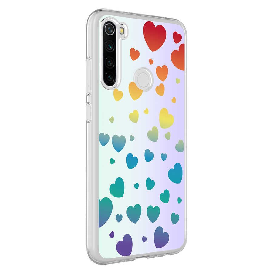 Xiaomi Redmi Note 8 Uyumlu Kılıf Zore M-Blue Desenli Kapak