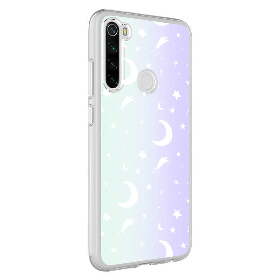 Xiaomi Redmi Note 8 Uyumlu Kılıf Zore M-Blue Desenli Kapak