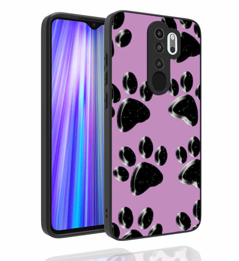 Xiaomi Redmi Note 8 Pro Uyumlu Kılıf Desenli Kamera Korumalı Parlak Zore Nora Kapak