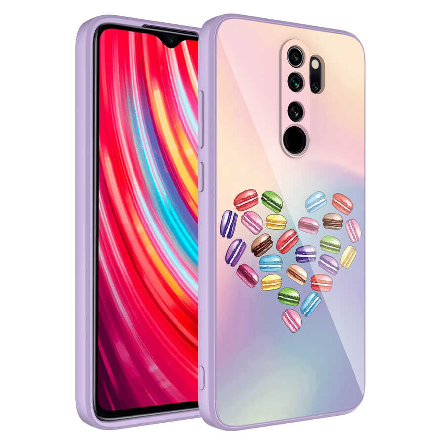 Xiaomi Redmi Note 8 Pro Uyumlu Kılıf Kamera Korumalı Desenli Sert Silikon Zore Epoksi Kapak