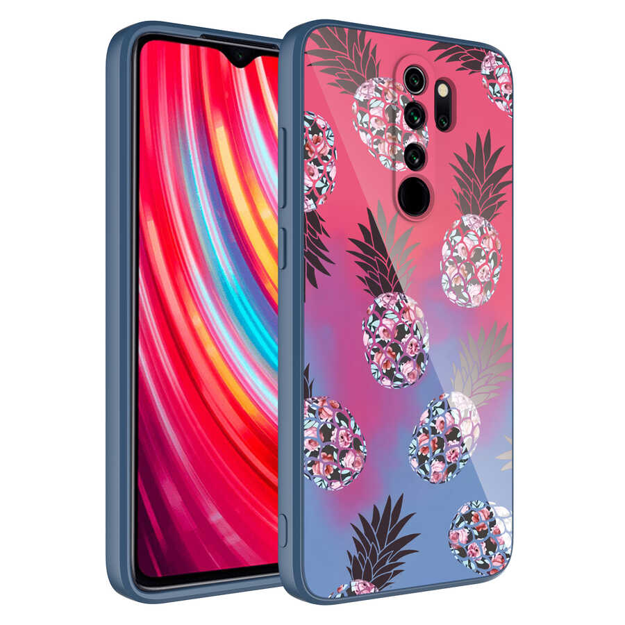 Xiaomi Redmi Note 8 Pro Uyumlu Kılıf Kamera Korumalı Desenli Sert Silikon Zore Epoksi Kapak