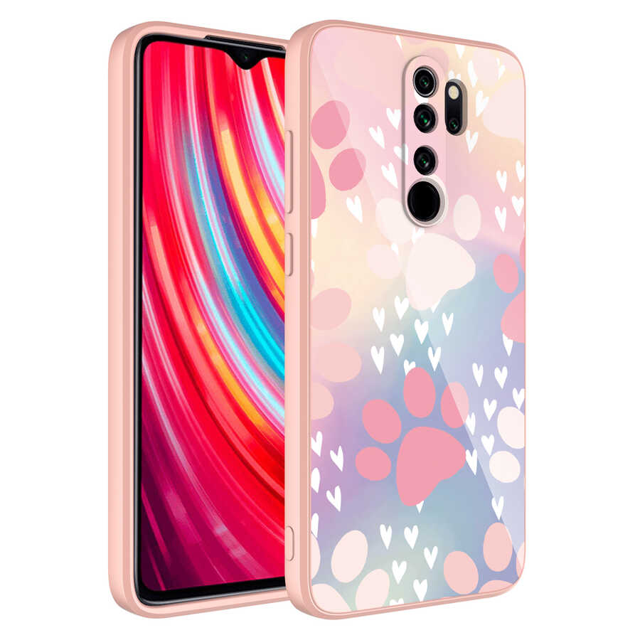 Xiaomi Redmi Note 8 Pro Uyumlu Kılıf Kamera Korumalı Desenli Sert Silikon Zore Epoksi Kapak